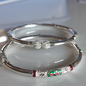Sterling Silver Child Bangles in 925