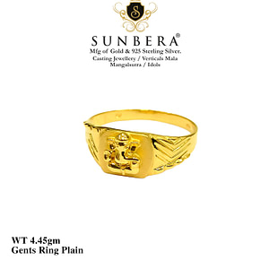 Adorable Gold Ring With Ganesha Desgin No. 7