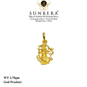 Adorable Pendent With Lord Krishna Degin
