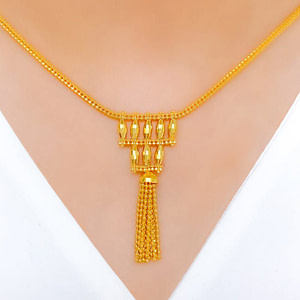 Posh Chandelier Tassel Necklace Set