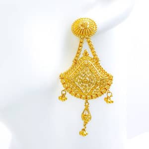 Upscale Long Paisley Earrings
