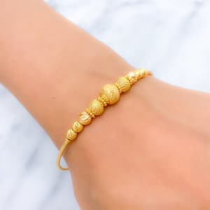 Sophisticated MultiBead Bangle Bracelet