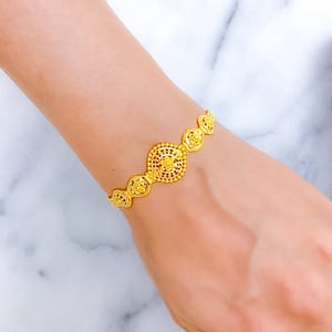 Classy Evergreen Floral Bracelet
