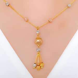 Fancy Sequined Orb Necklace