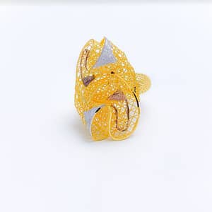 Modern Elongated Net Ring