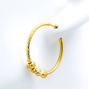 Upscale Modern Hoop Earrings