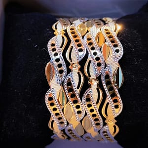 CNC Chokda / Bangles with Rohdium