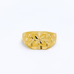 Unique Checkered Men’s Ring