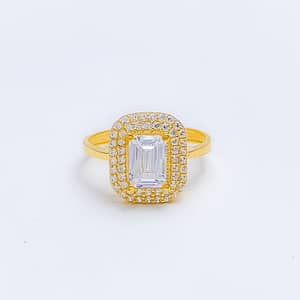 Iconic CZ Halo Ring