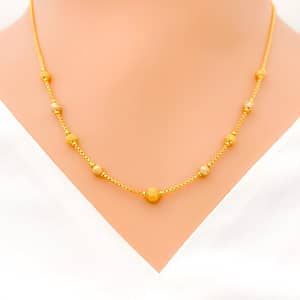 Bright Gorgeous Orb Chain 17″