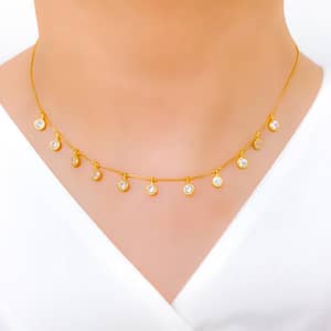 Shiny White CZ Necklace