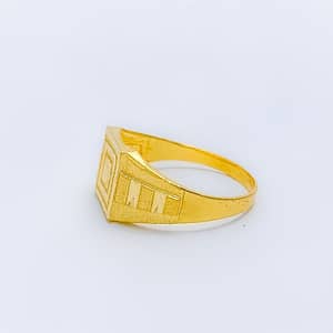 Reflective Faceted Men’s Ring