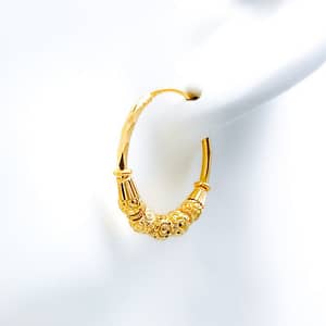 Delightful MultiBead Hoop Earrings