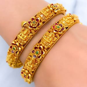 Vibrant Floral Lakshmi Bangles