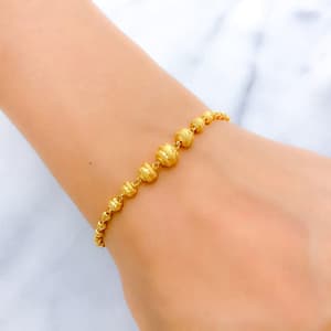 Delightful Textured Stripe Bracelet