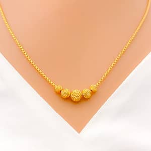Bright Tasteful Orb Chain 17″