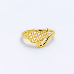 Geometric Leaf Ring