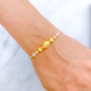 Vibrant Sand Finish Wire Bracelet