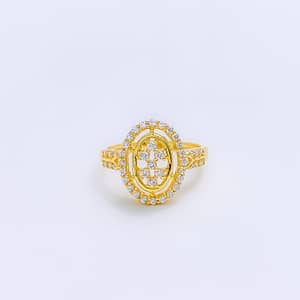 Classy Oval CZ Ring