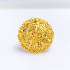 Classic Beaded Statement Ring