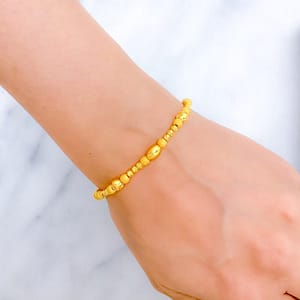 Contemporary Alternating Sand Finish Bracelet