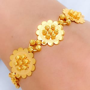 Elevated Floral Beaded Bracelet