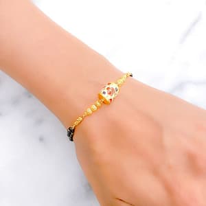 Chic Beaded Meenakari Bracelet