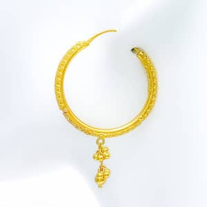Lovely Hanging Tassel Hoop Earrings