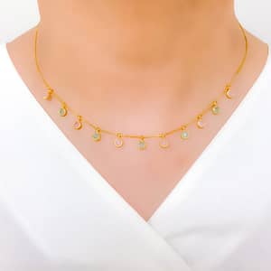 Chic Pastel Charm Necklace