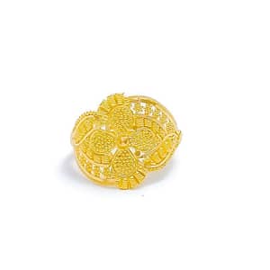 Charming Beaded Flower Ring