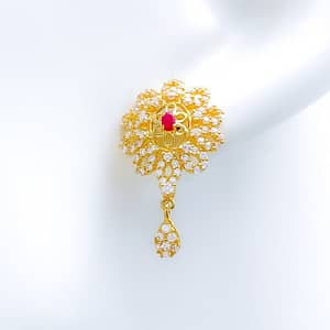 Beautiful Decorative CZ Earrings