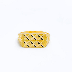 Ritzy Dual Finish Men’s Ring
