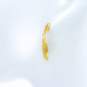 Fancy Flowing Vine CZ Earrings