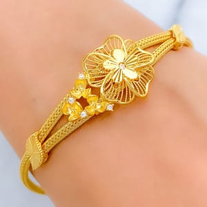 Contemporary Floral Bracelet