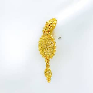 Upscale Asymmetrical Dome Earrings