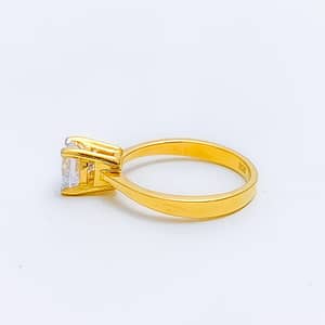 Brilliant Bright CZ Solitaire Ring