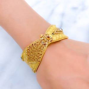 Ornate Regal Stone Cuff
