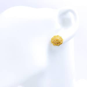 Sophisticated Flower Top Earrings