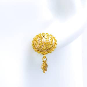 Sparkling Hanging Dome Earrings
