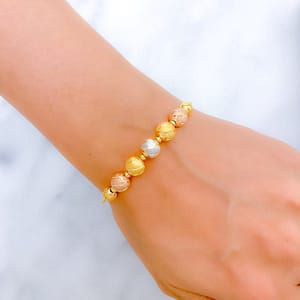 ThreeTone Wire Bangle Bracelet