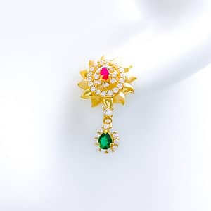 Elegant Sun CZ Earrings