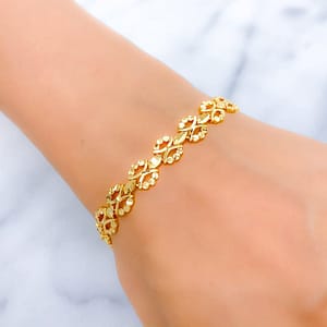 Dazzling Ritzy Flower Bracelet
