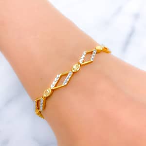 Chic Reflective TwoTone Bracelet