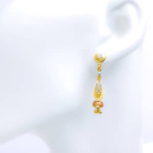 Striking High Finish CZ Earrings