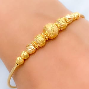 Sophisticated MultiBead Bangle Bracelet