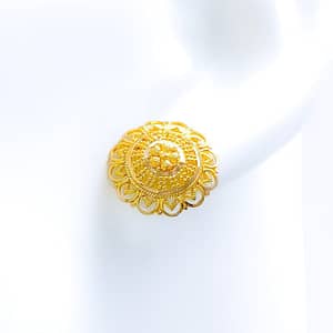 Upscale Open Flower Earrings