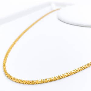 Medium Cable Ball Chain   22″