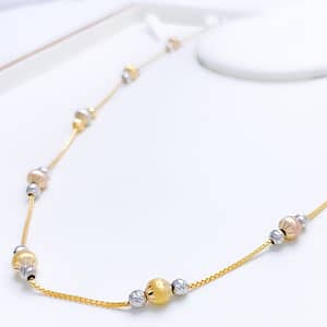 Graceful Dual Finish Fancy Chain 20″