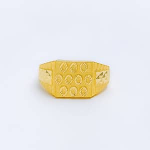 Magnificent Oval Accented Men’s Ring