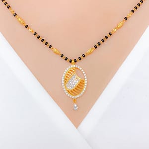 Chic Oval CZ Mangalsutra